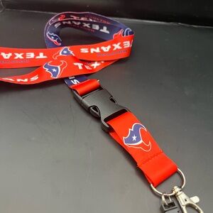 Houston Texans Red and Blue Lanyard